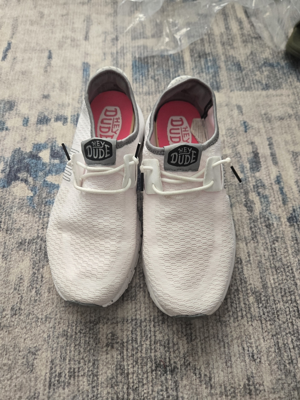 Hey Dude Womens Lightweight White Slip-On Shoes